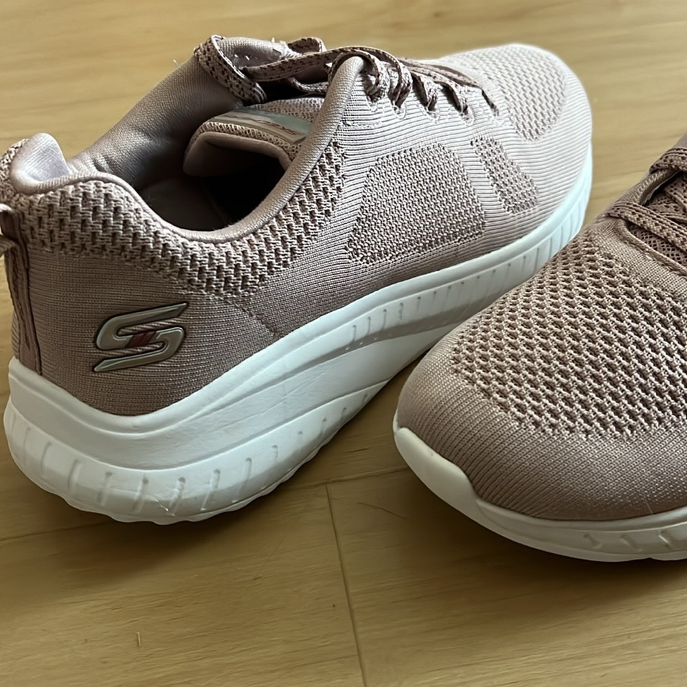 SKECHERS BOBS SQUAD CHAOS WOMENS SNEAKERS MAUVE HUGS FOOT ABSORBS IMPACT SIZE 9 - Picture 12 of 12